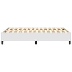 Greatstore Box spring postel bílá 120 x 200 cm umělá kůže