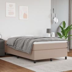 Vidaxl Box spring postel cappuccino 120 x 200 cm umělá kůže