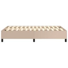 Vidaxl Box spring postel cappuccino 120 x 200 cm umělá kůže