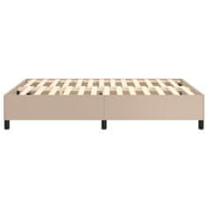 Vidaxl Box spring postel cappuccino 140 x 200 cm umělá kůže