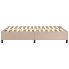 Vidaxl Box spring postel cappuccino 140 x 190 cm umělá kůže