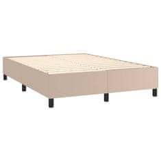 Vidaxl Box spring postel cappuccino 140 x 190 cm umělá kůže