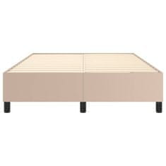 Vidaxl Box spring postel cappuccino 140 x 200 cm umělá kůže