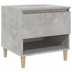 Greatstore Noční stolek betonově šedý 50 x 46 x 50 cm kompozitní dřevo