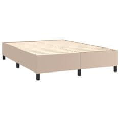 Petromila Box spring postel matrace a LED cappuccino 140x200cm umělá kůže