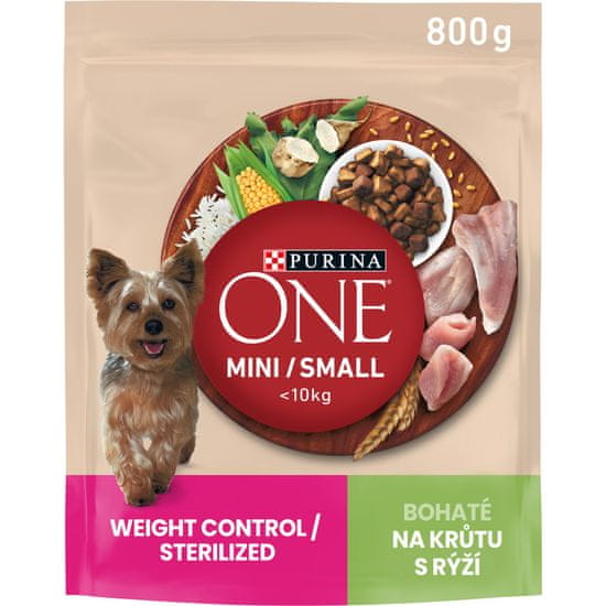 Purina ONE WEIGHT dog krůta 8×800 g