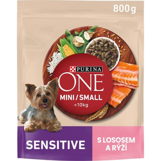 Purina ONE SENSITIVE dog losos 8×800 g