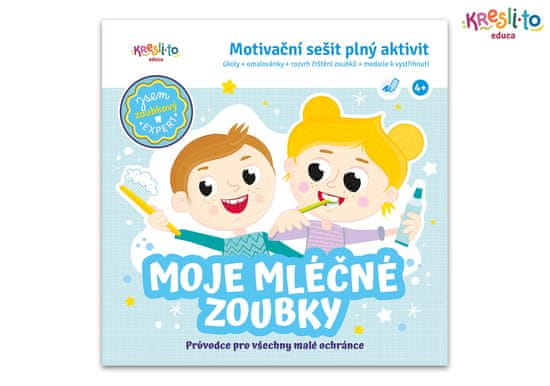 Kresli.to  Moje mléčné zoubky - Motivační sešit plný aktivit