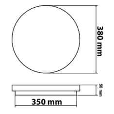 INNA Plafon LED stropní panel KIRO 24W 1680lm 4000K Neutrální bílá IP44