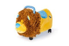 Teddies Odrážedlo Funny wheels Rider Ride-On lvíček plyšový modrý 12 m+