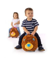 Teddies Odrážedlo Funny wheels Rider Ride-On lvíček plyšový růžový 12 m+