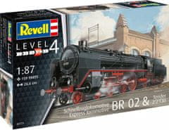 Revell  Plastic ModelKit lokomotiva 02171 - Express locomotive BR 02 & Tender 2'2'T30 (1:87)