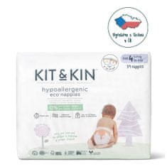 Kit & Kin eko plenky, velikost 4 (34 ks), 9-14 kg