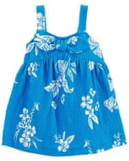 Carter's Šaty Blue Floral holka 6m