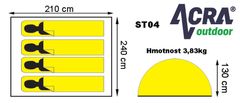 ACRAsport ST04 Stan pro 4 osoby - dvouplášťový