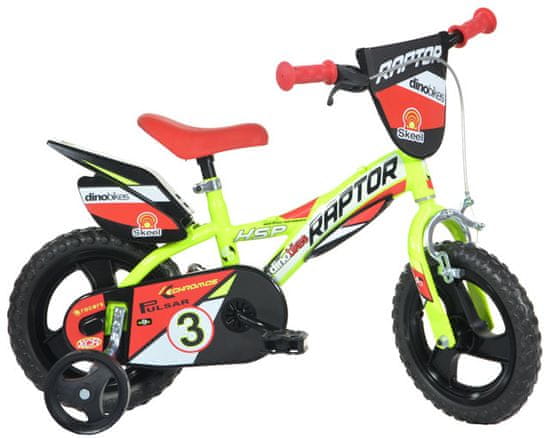 Dino bikes Dětské kolo Dino 123GLN žluté 12"