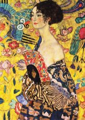 ENJOY ENJOY Puzzle Gustav Klimt: Dáma s vějířem 1000 dílků