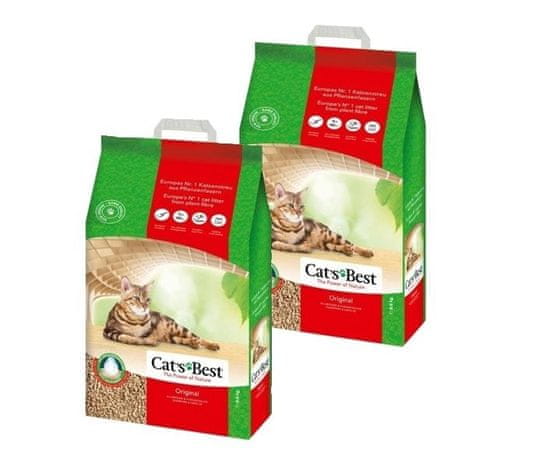 Cat's Best Original Eco Plus 2x 20 l sada steliva pro kočky