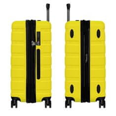 AVANCEA® Cestovní kufr DE2708 žlutý M 66x44x29 cm
