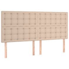 Greatstore Čela postele 4 ks cappuccino 90x5x78/88 cm umělá kůže