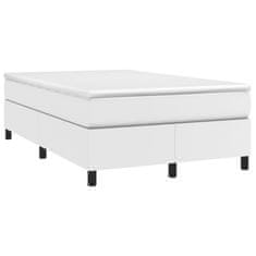 shumee Box spring postel s matrací bílá 120x190 cm umělá kůže