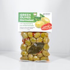 AEGEAN FILEMA Marinované zelené olivy se sušenými rajčaty
