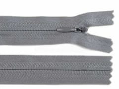 Kraftika 1ks zinc zip skrytý nedělitelný 3 mm délka 60 cm