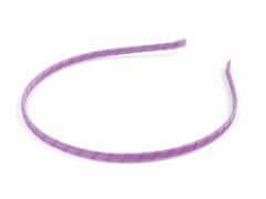 Kraftika 1ks fialová lila saténová čelenka do vlasů