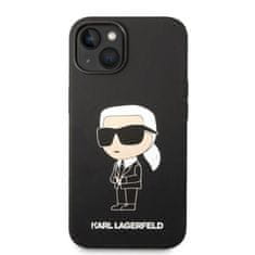 Karl Lagerfeld KLHCP14MSNIKBCK hard silikonové pouzdro iPhone 14 PLUS 6.7" black Silicone Ikonik