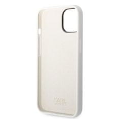 Karl Lagerfeld KLHCP14SSNIKBCH hard silikonové pouzdro iPhone 14 6.1" white Silicone Ikonik