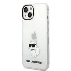 Karl Lagerfeld KLHCP14MHNCHTCT hard silikonové pouzdro iPhone 14 PLUS 6.7" transparent Ikonik Choupette