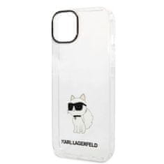 Karl Lagerfeld KLHCP14MHNCHTCT hard silikonové pouzdro iPhone 14 PLUS 6.7" transparent Ikonik Choupette