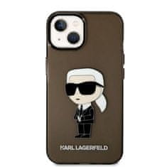 Karl Lagerfeld KLHCP14MHNIKTCK hard silikonové pouzdro iPhone 14 PLUS 6.7" black Ikonik Karl Lagerfeld