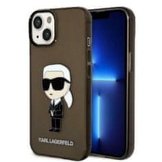 Karl Lagerfeld KLHCP14MHNIKTCK hard silikonové pouzdro iPhone 14 PLUS 6.7" black Ikonik Karl Lagerfeld