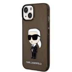 Karl Lagerfeld KLHCP14MHNIKTCK hard silikonové pouzdro iPhone 14 PLUS 6.7" black Ikonik Karl Lagerfeld