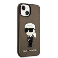 Karl Lagerfeld KLHCP14MHNIKTCK hard silikonové pouzdro iPhone 14 PLUS 6.7" black Ikonik Karl Lagerfeld