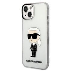 Karl Lagerfeld KLHCP14MHNIKTCT hard silikonové pouzdro iPhone 14 PLUS 6.7" transparent Ikonik Karl Lagerfeld