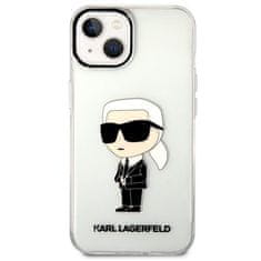 Karl Lagerfeld KLHCP14MHNIKTCT hard silikonové pouzdro iPhone 14 PLUS 6.7" transparent Ikonik Karl Lagerfeld