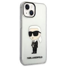 Karl Lagerfeld KLHCP14MHNIKTCT hard silikonové pouzdro iPhone 14 PLUS 6.7" transparent Ikonik Karl Lagerfeld