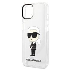 Karl Lagerfeld KLHCP14MHNIKTCT hard silikonové pouzdro iPhone 14 PLUS 6.7" transparent Ikonik Karl Lagerfeld