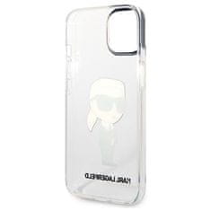 Karl Lagerfeld KLHCP14MHNIKTCT hard silikonové pouzdro iPhone 14 PLUS 6.7" transparent Ikonik Karl Lagerfeld