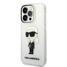 Karl Lagerfeld KLHCP14LHNIKTCT hard silikonové pouzdro iPhone 14 PRO 6.1" transparent Ikonik Karl Lagerfeld