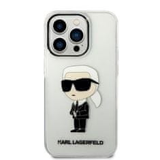 Karl Lagerfeld KLHCP14XHNIKTCT hard silikonové pouzdro iPhone 14 PRO MAX 6.7" transparent Ikonik Karl Lagerfeld