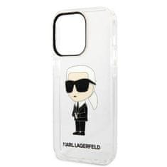 Karl Lagerfeld KLHCP14XHNIKTCT hard silikonové pouzdro iPhone 14 PRO MAX 6.7" transparent Ikonik Karl Lagerfeld