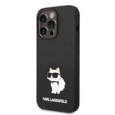 Karl Lagerfeld KLHCP14XSNCHBCK hard silikonové pouzdro iPhone 14 PRO MAX 6.7" black Silicone Choupette