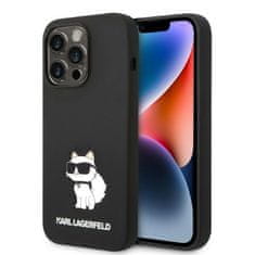 Karl Lagerfeld KLHCP14XSNCHBCK hard silikonové pouzdro iPhone 14 PRO MAX 6.7" black Silicone Choupette