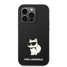 Karl Lagerfeld KLHCP14XSNCHBCK hard silikonové pouzdro iPhone 14 PRO MAX 6.7" black Silicone Choupette