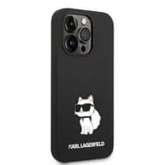 Karl Lagerfeld KLHCP14XSNCHBCK hard silikonové pouzdro iPhone 14 PRO MAX 6.7" black Silicone Choupette