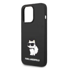 Karl Lagerfeld KLHCP14XSNCHBCK hard silikonové pouzdro iPhone 14 PRO MAX 6.7" black Silicone Choupette