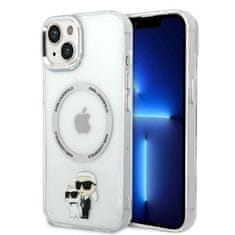 Karl Lagerfeld KLHMP14MHNKCIT hard silikonové pouzdro iPhone 14 PLUS 6.7" transparent Iconic Karl&Choupette Magsafe